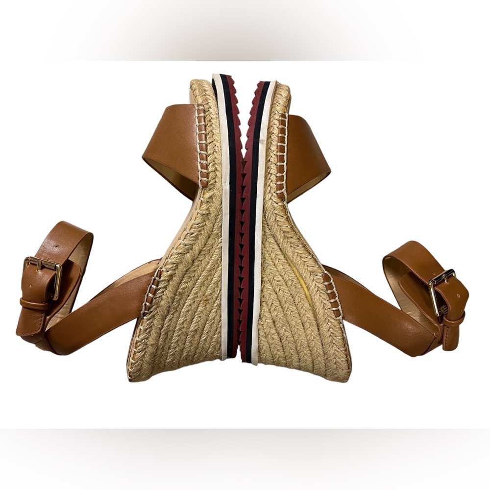TOMMY HILFIGER Brown Yaslin 2 Wedge Sandal Size 7.5